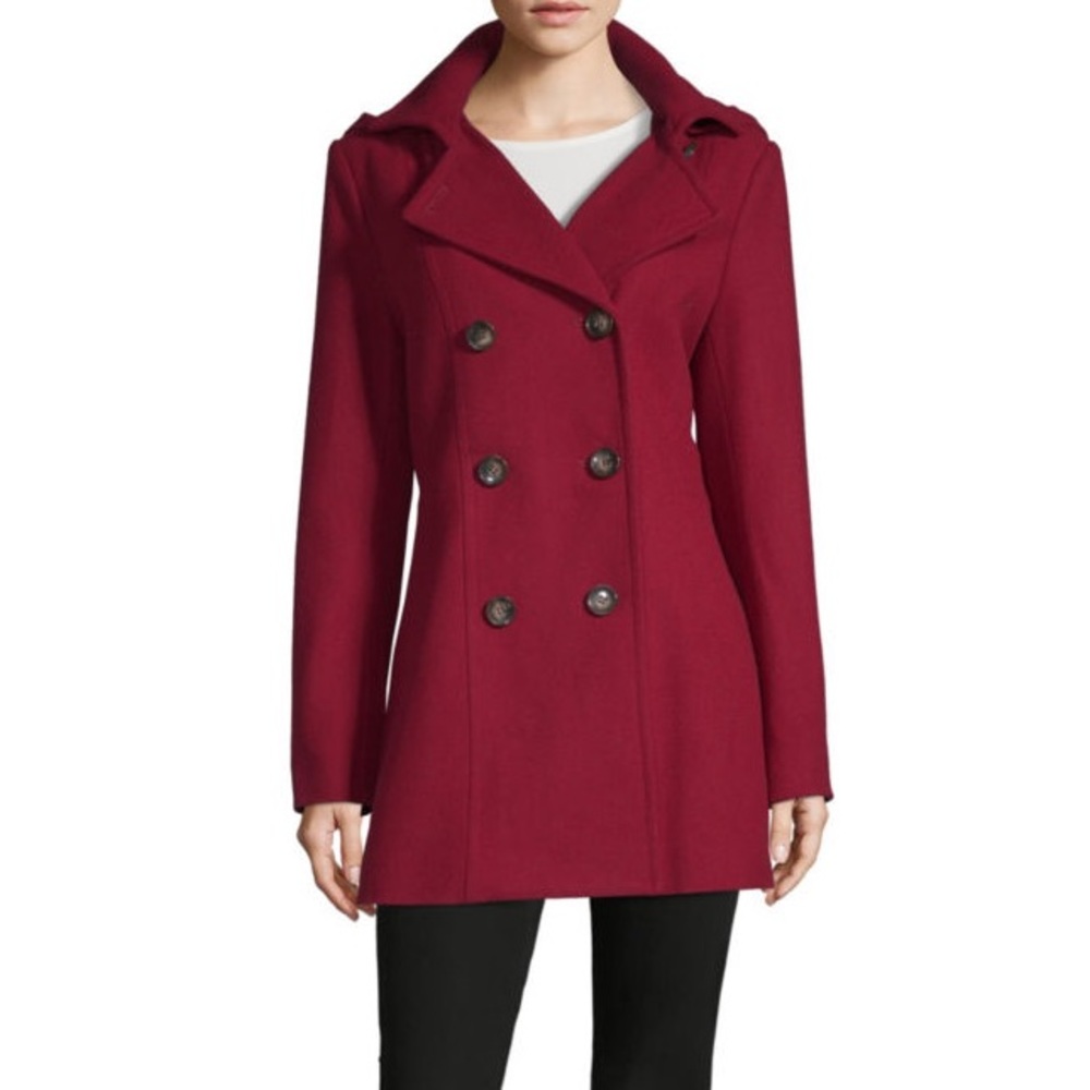 Hooded peacoat
